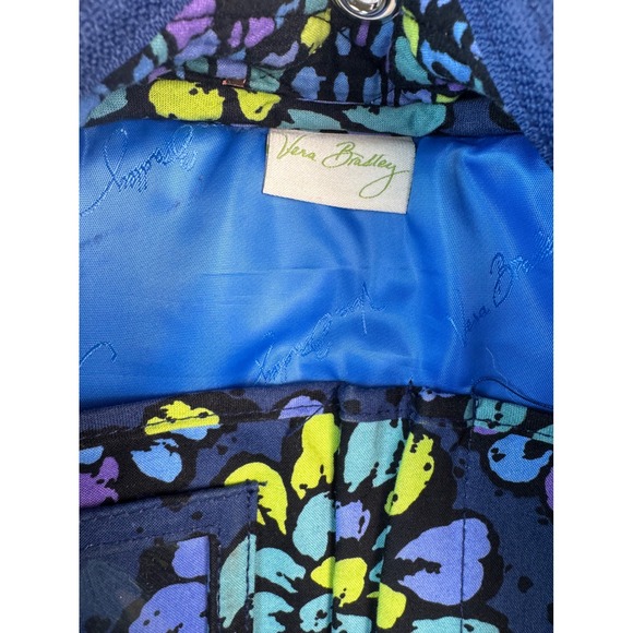Vera Bradley Backpack‎ Indigo Pop Blue Floral Quilted Zip Casual Daypack Travel main image 10